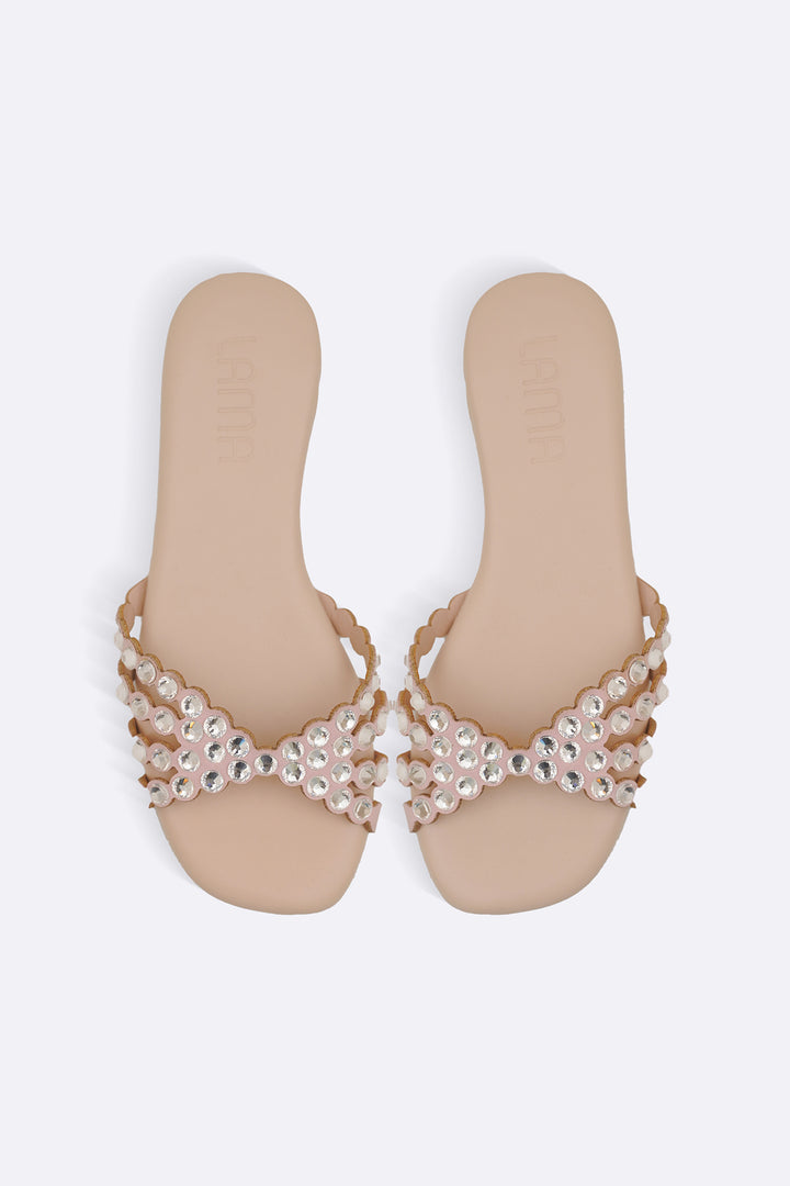 PINK CUSHIONY PARTY SLIDES