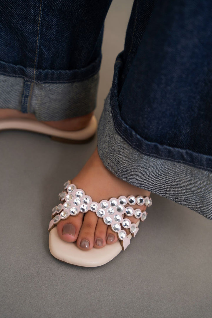 PINK CUSHIONY PARTY SLIDES