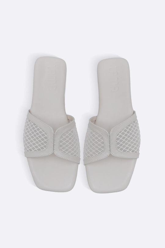OFF WHITE SOFT MESH SLIDES