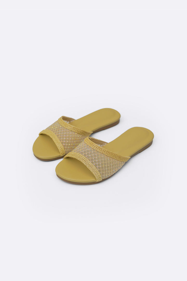 PISTACHIO TINSEL MESH SLIDES