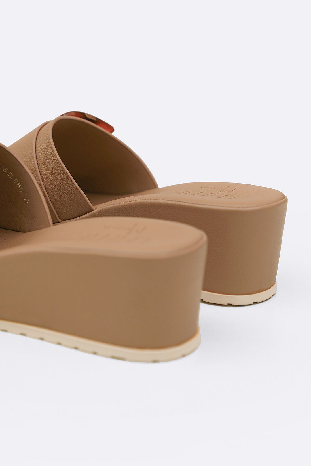 KHAKI LIGHTWEIGHT MAMA WEDGES