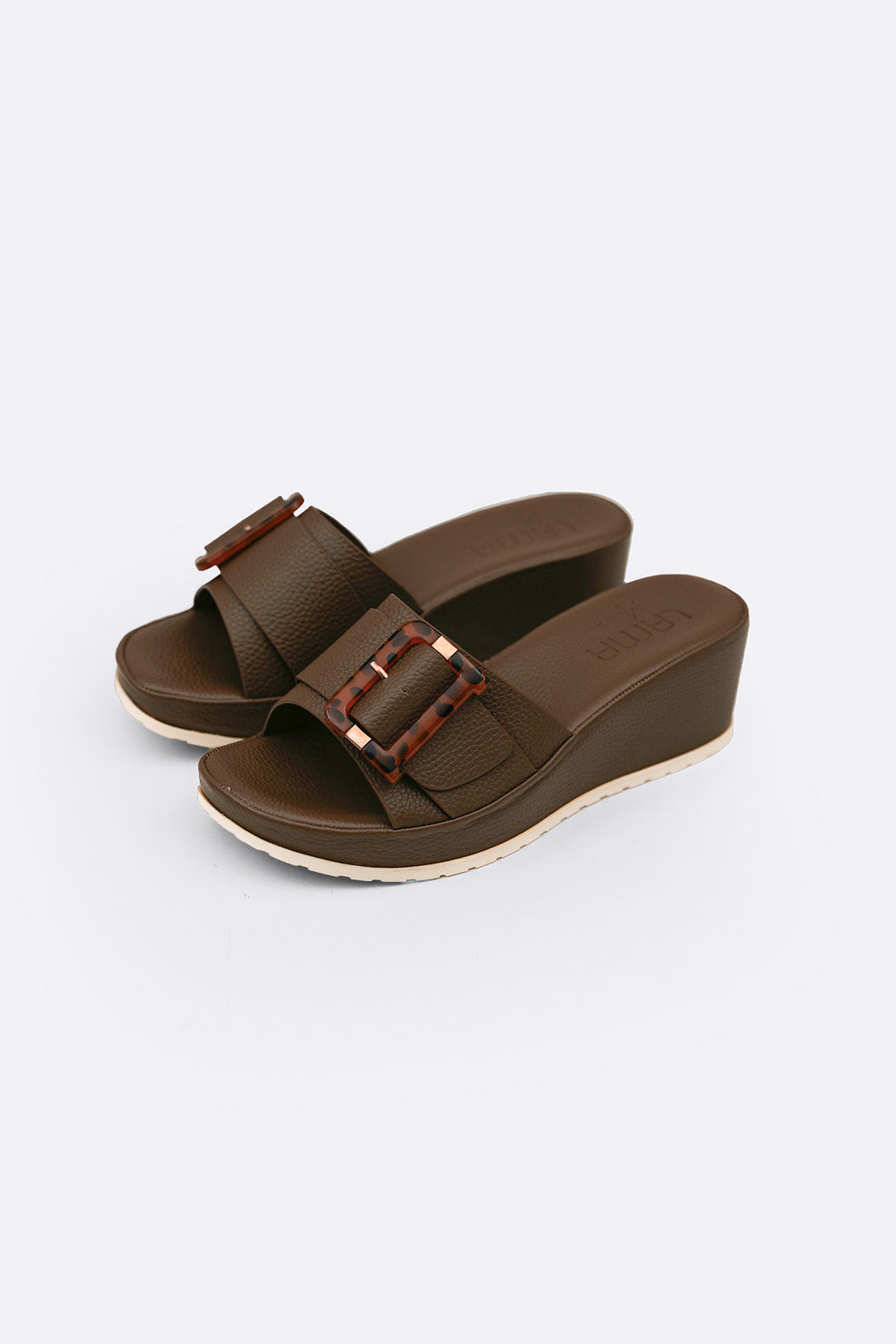 TAUPE LIGHTWEIGHT MAMA WEDGES