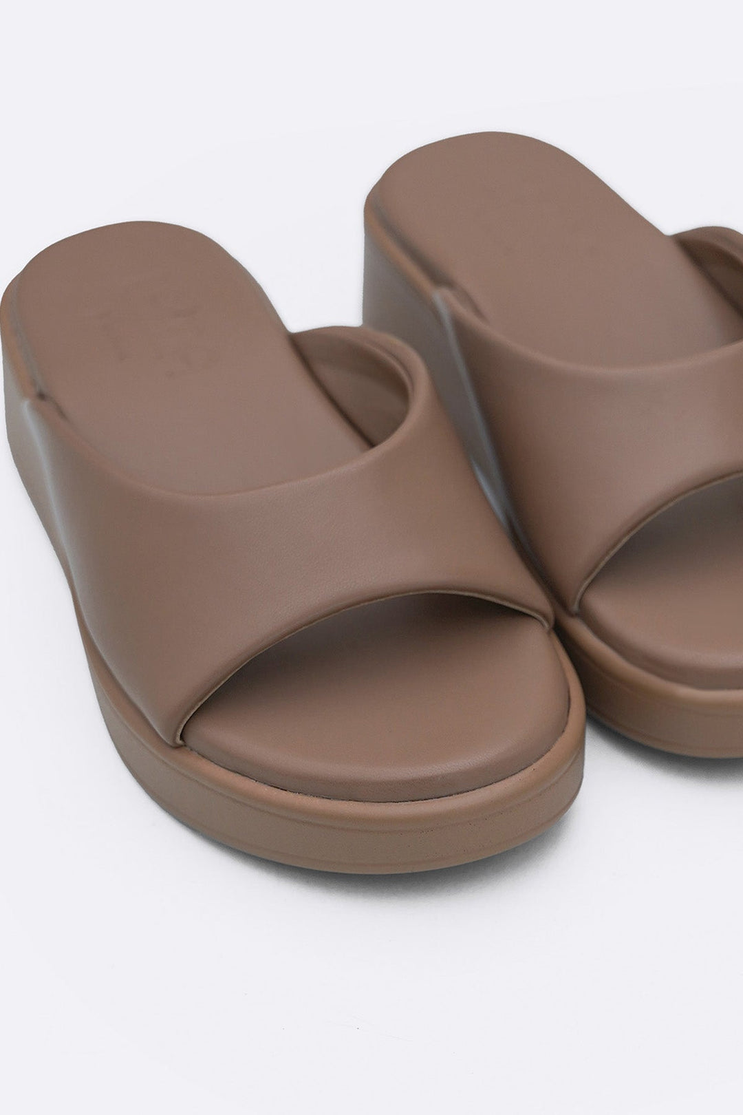 DARK BEIGE CANDY MAMA SLIDES