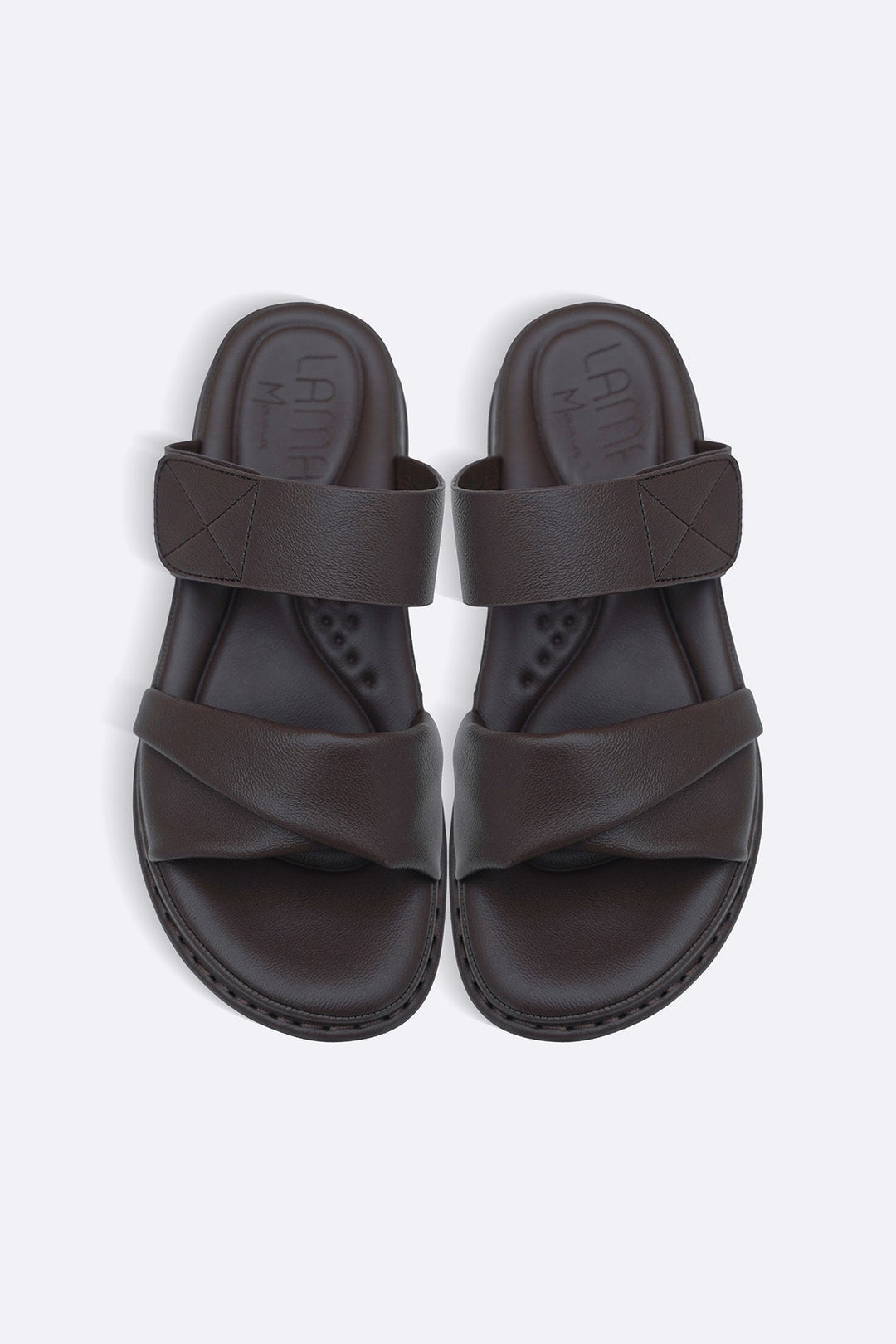 COFFEE SILK SOFT MAMA SLIDES