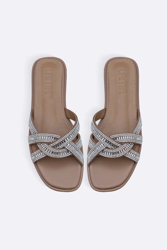 MERINO STUDDED SLIDES
