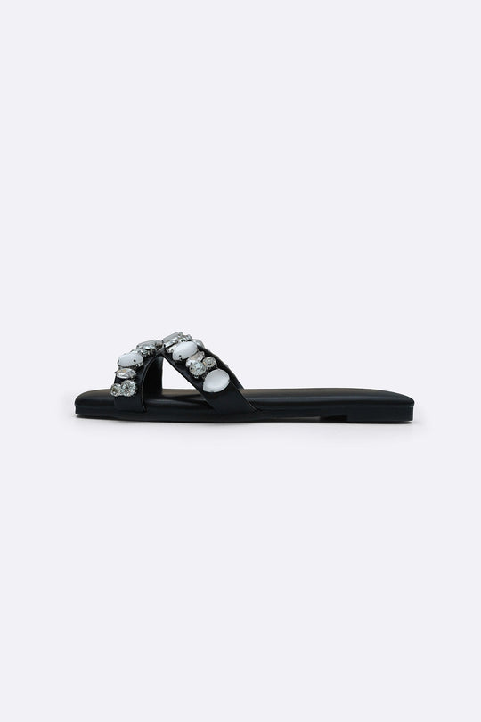 BLACK MOONSTONE SLIDES