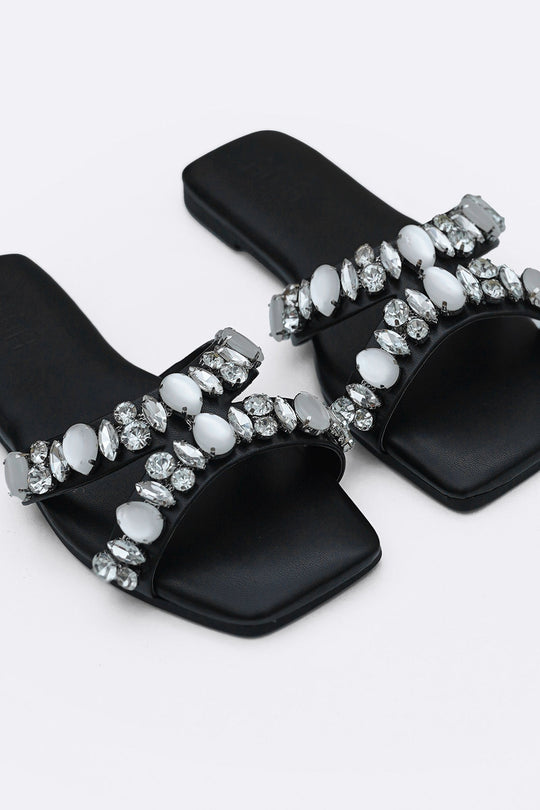 BLACK MOONSTONE SLIDES