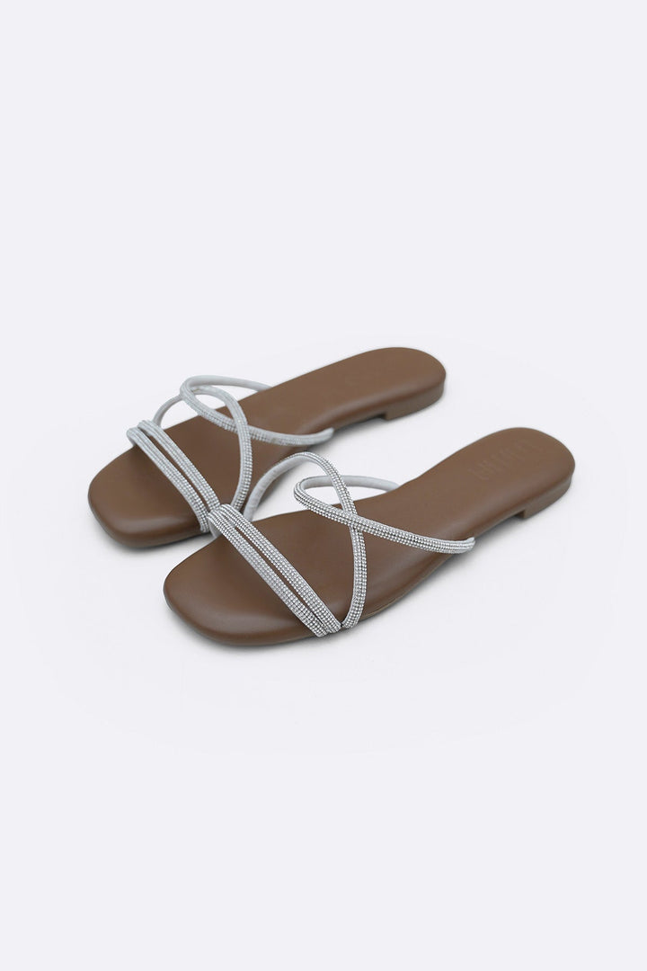 BROWN VINNY FESTIVE SLIDES