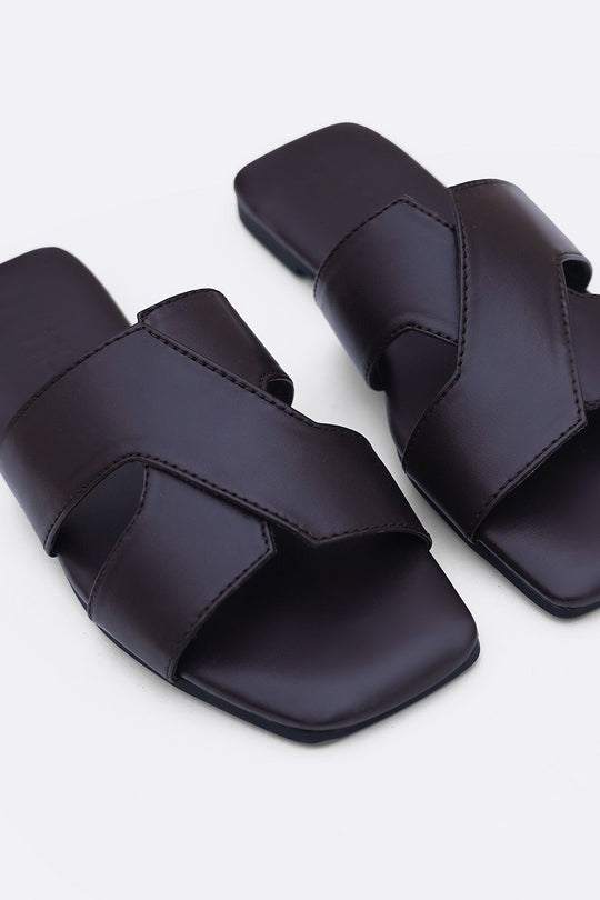 COFFEE YELITZA CROSS SLIDES
