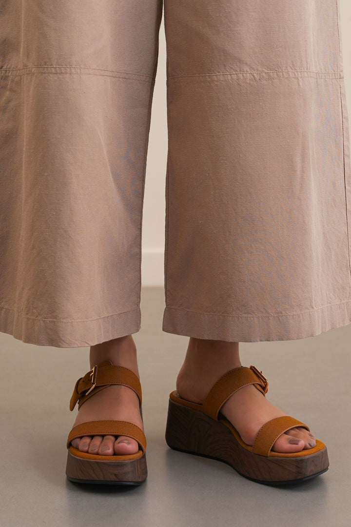 TAN EASY VERA WEDGE