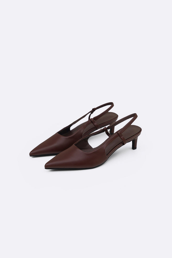 COFFEE NORA KITTY HEELS