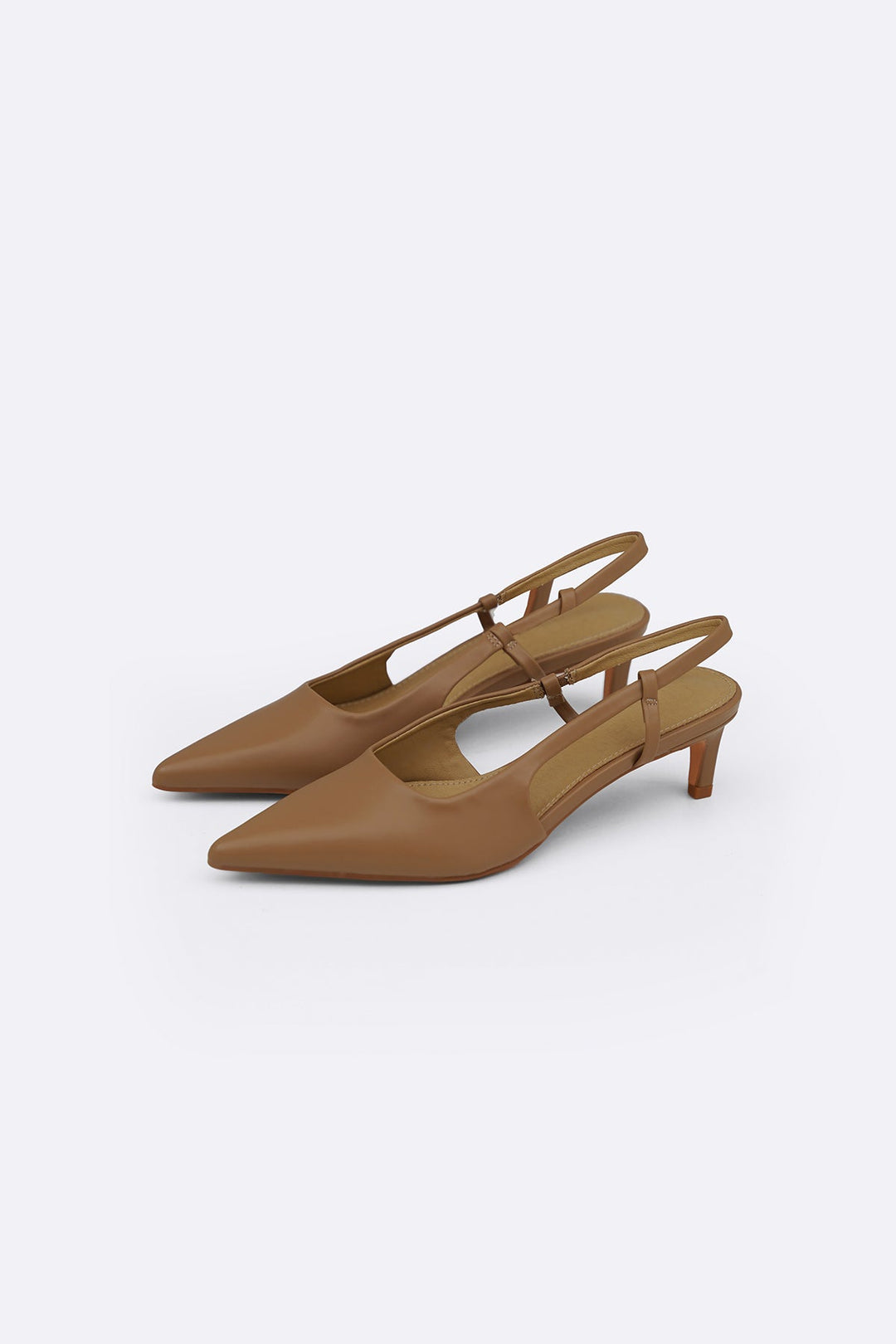 TAUPE NORA KITTY HEELS