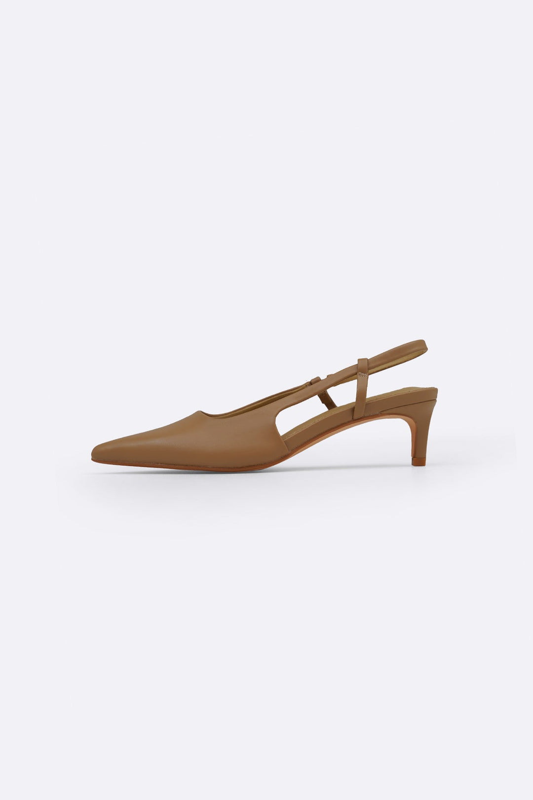 TAUPE NORA KITTY HEELS