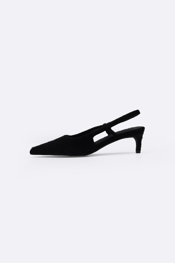 BLACK KATIE KITTY HEELS