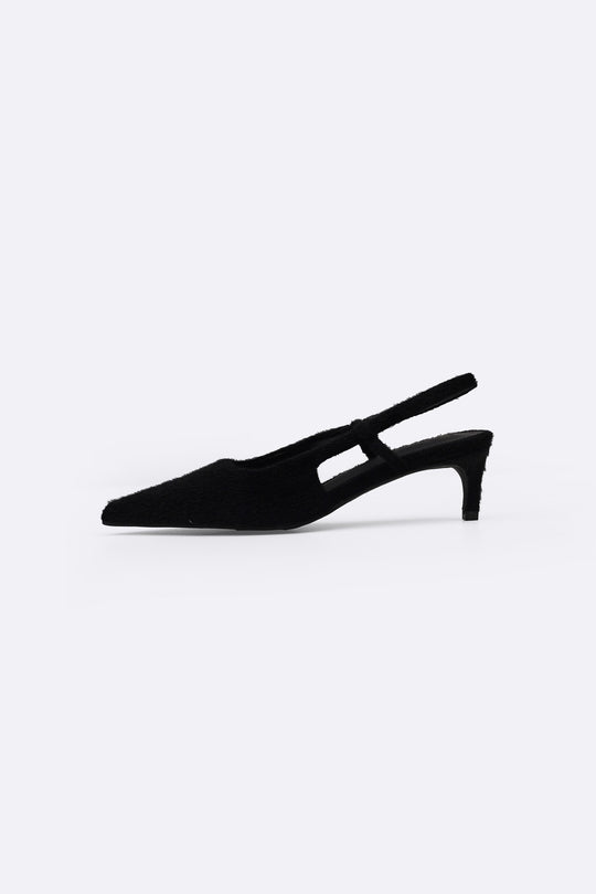 BLACK KATIE KITTY HEELS