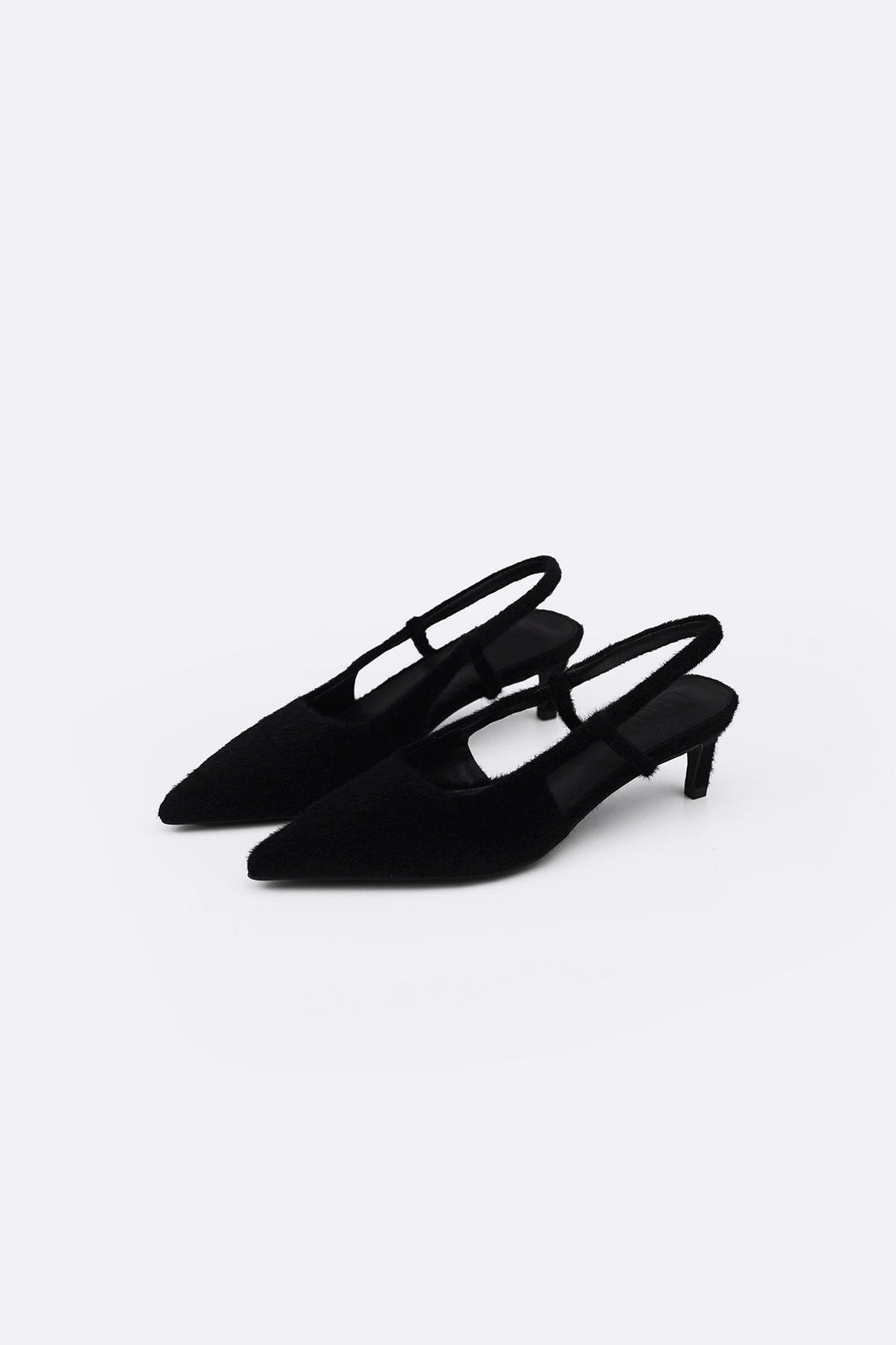 BLACK KATIE KITTY HEELS