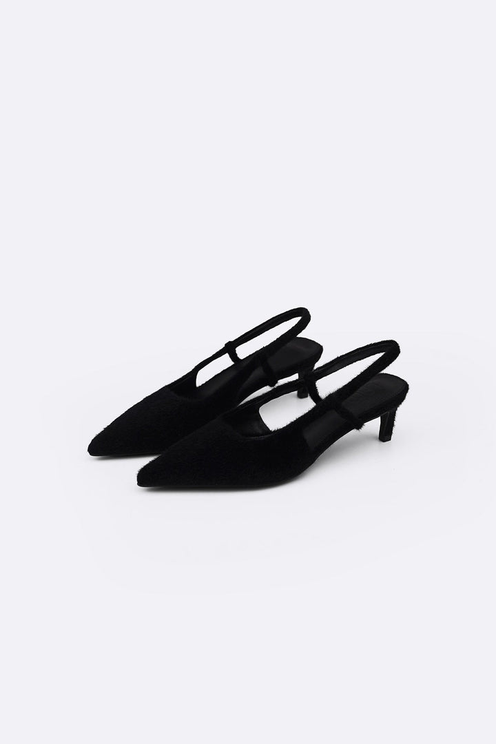 BLACK KATIE KITTY HEELS