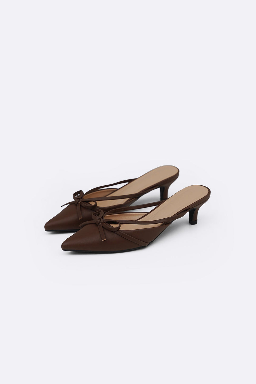 COFFEE MINI BOW HEELS