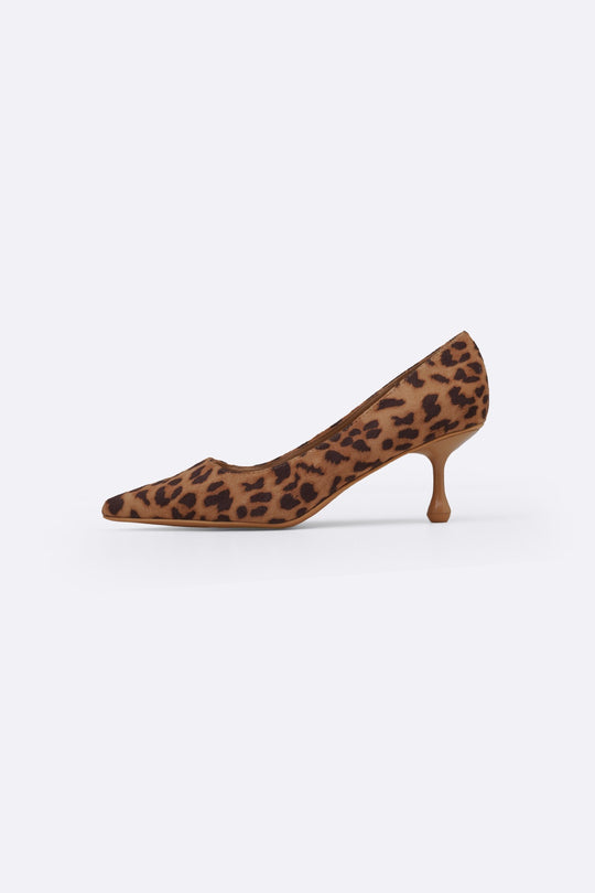 BEIGE CONGO TEAR-DROP HEELS