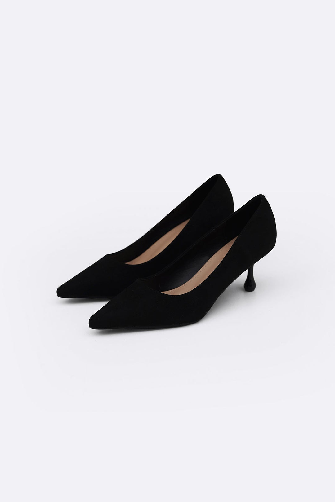 BLACK CONGO TEAR-DROP HEELS