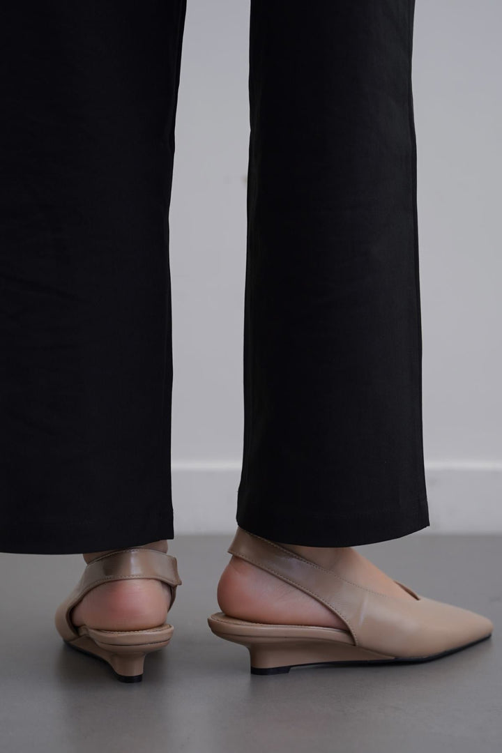 TAUPE LISBON MINI WEDGE