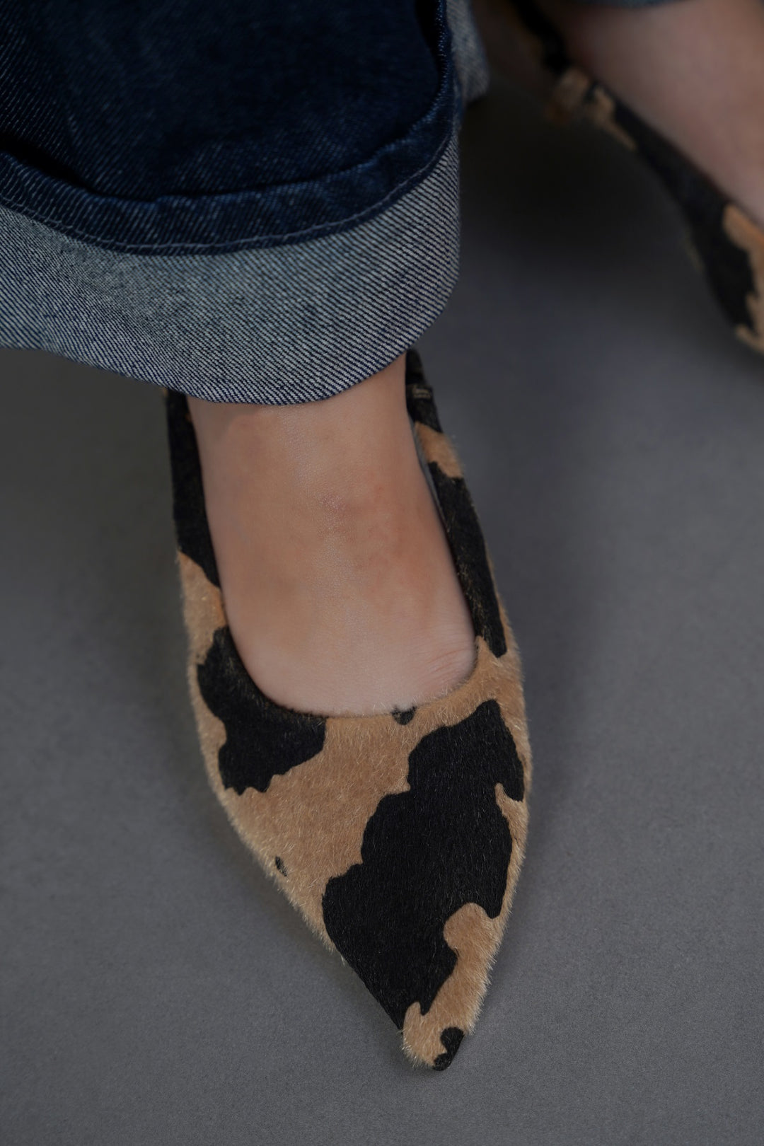 BEIGE KATIE KITTY HEELS