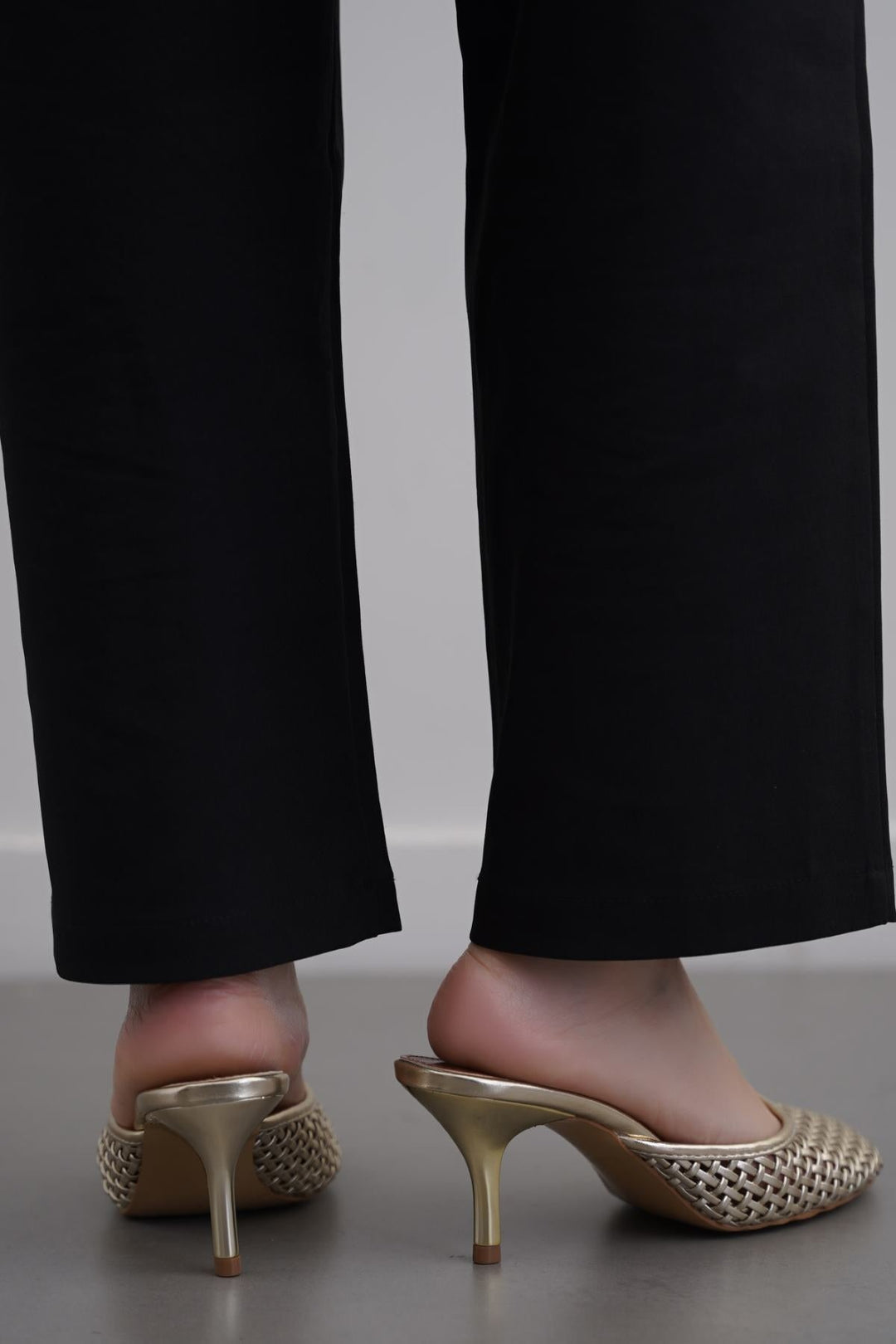 DULL GOLD BALLET HEELS