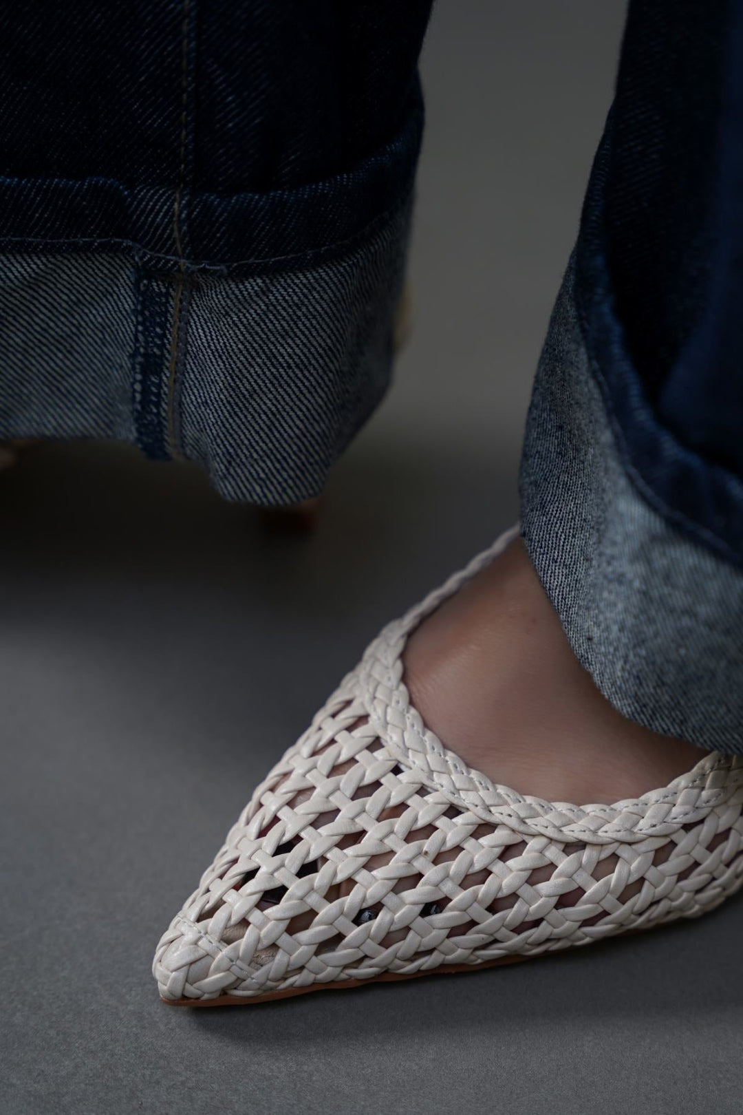 OFF WHITE BREW BAR HEELS