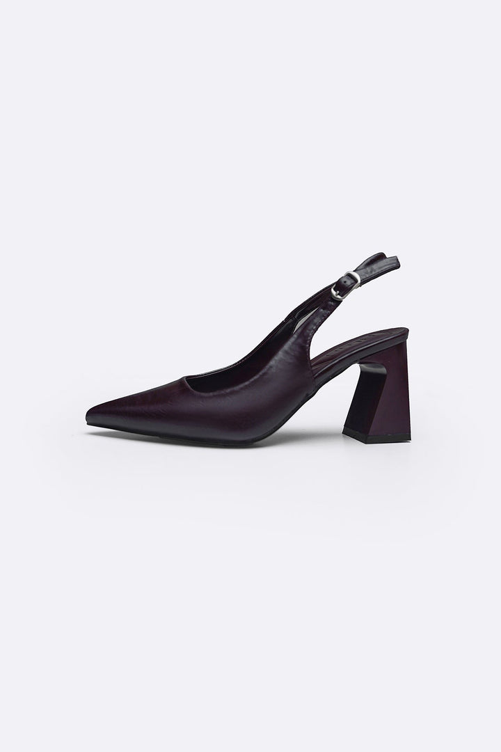 COFFEE LYRIC BLOCK HEELS