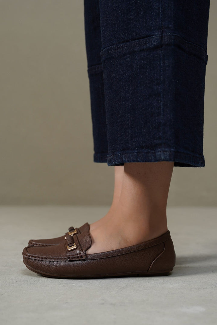 DARK TAN MAMA MOCCASINS