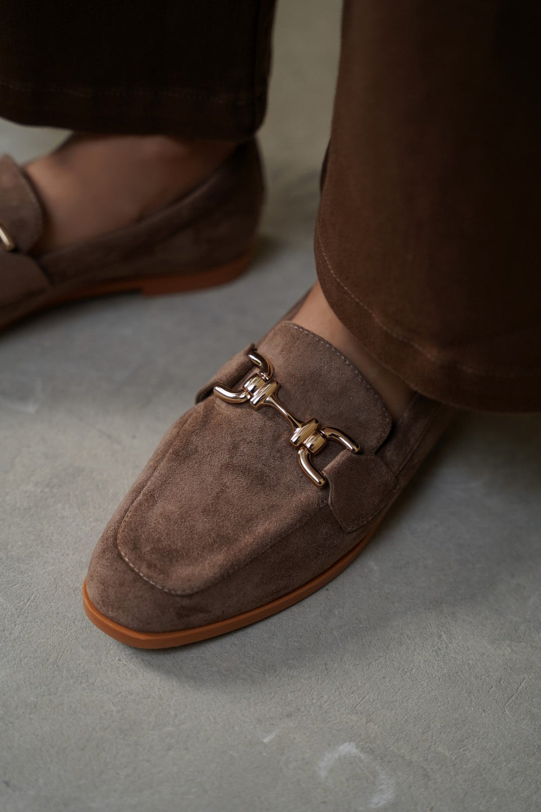KHAKI BERKELEY BUCKLE LOAFERS