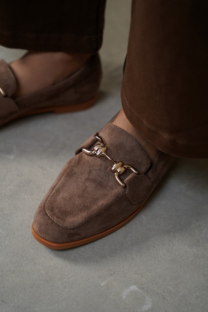 KHAKI BERKELEY BUCKLE LOAFERS