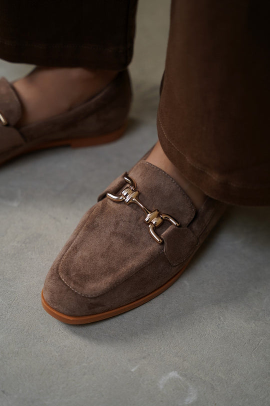 KHAKI BERKELEY BUCKLE LOAFERS