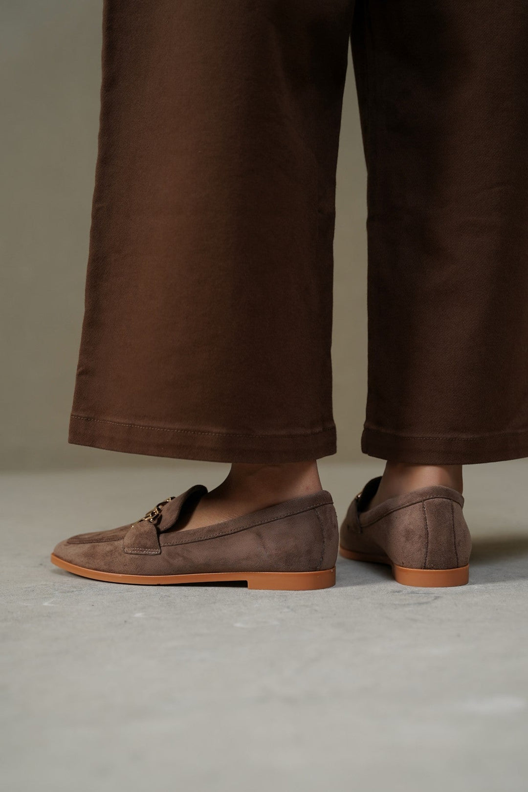 KHAKI BERKELEY BUCKLE LOAFERS