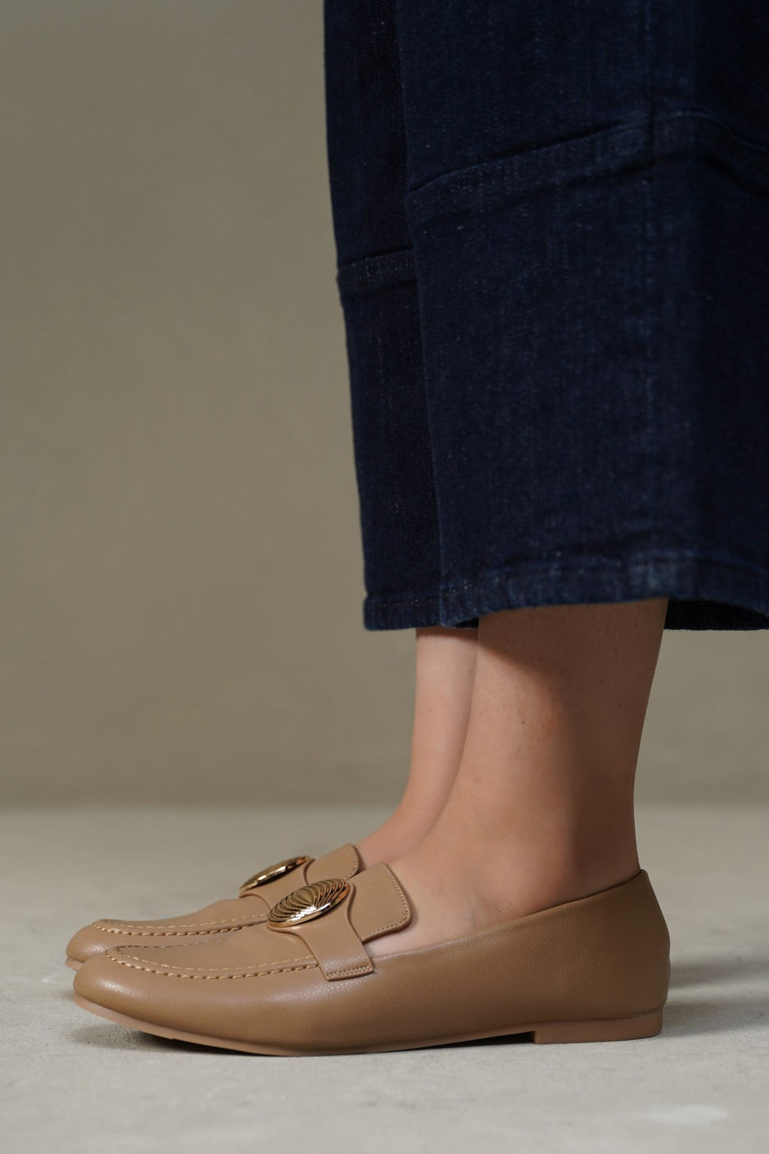 KHAKI EBURY LOAFERS