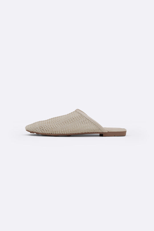 WHITE SOFT BR MULES