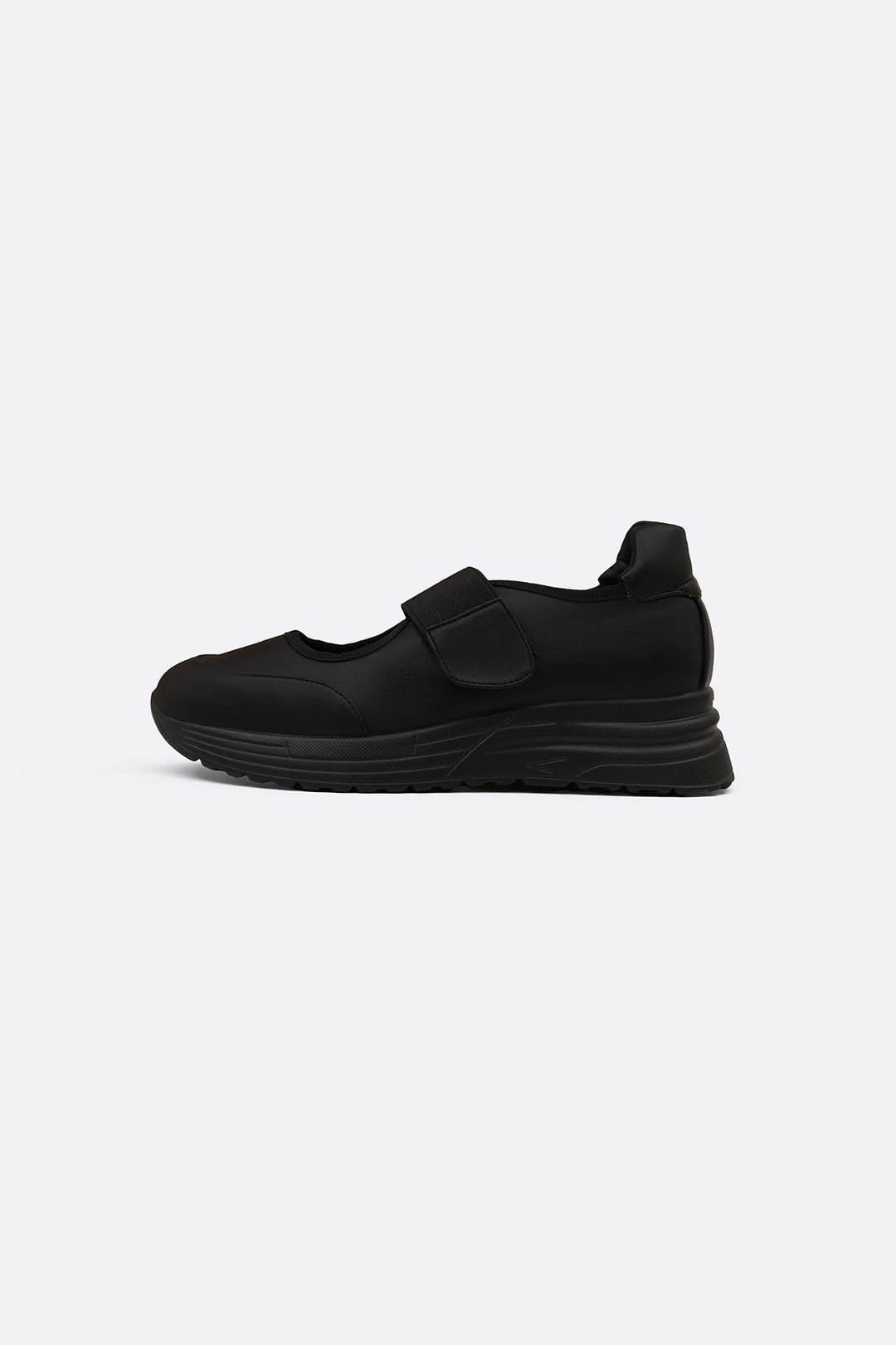BLACK EASY PLATFORM SNEAKERS