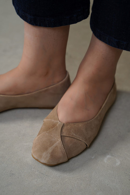SAND COLETTE LEATHER PUMPS