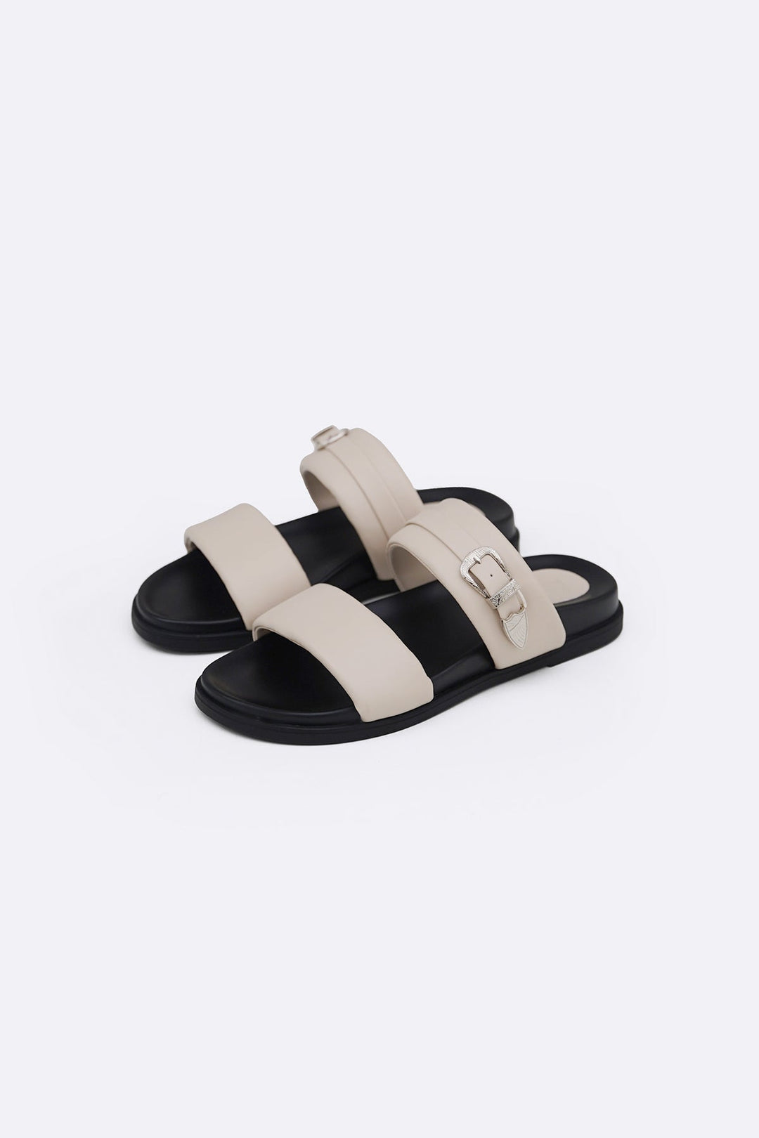 CREAM SOFT PALM DRIFT SLIDES