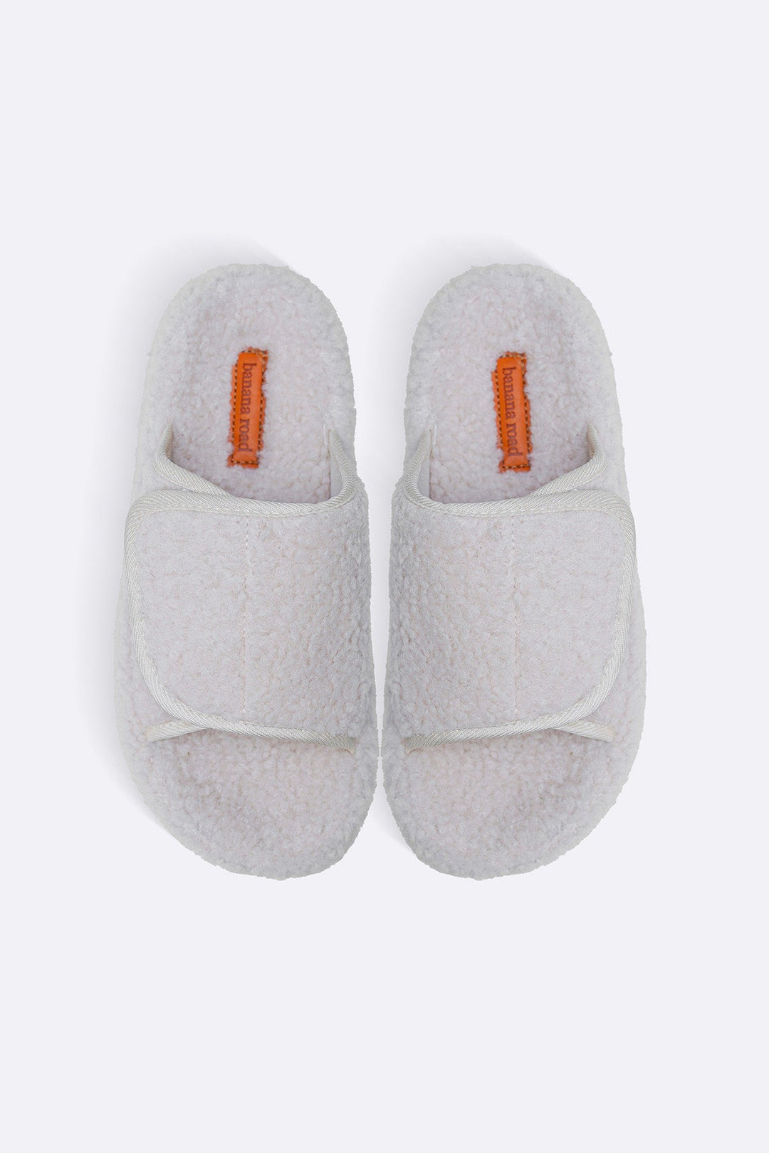 CREAM TEDDY FUR SLIDES