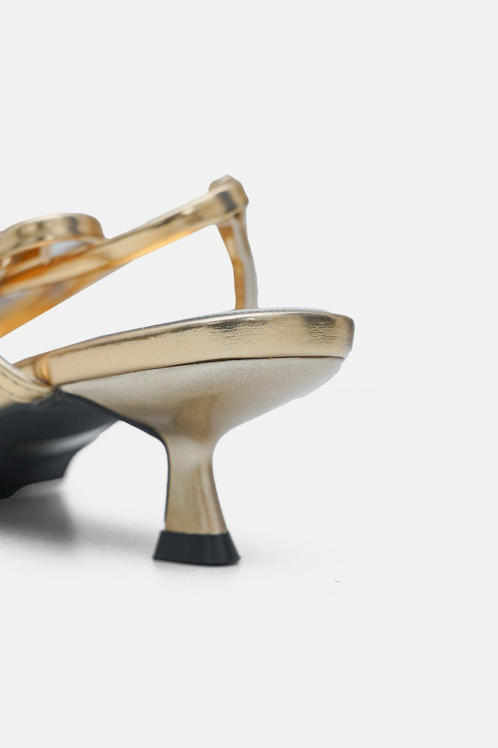 GOLD-DUOMO MINI HEELS