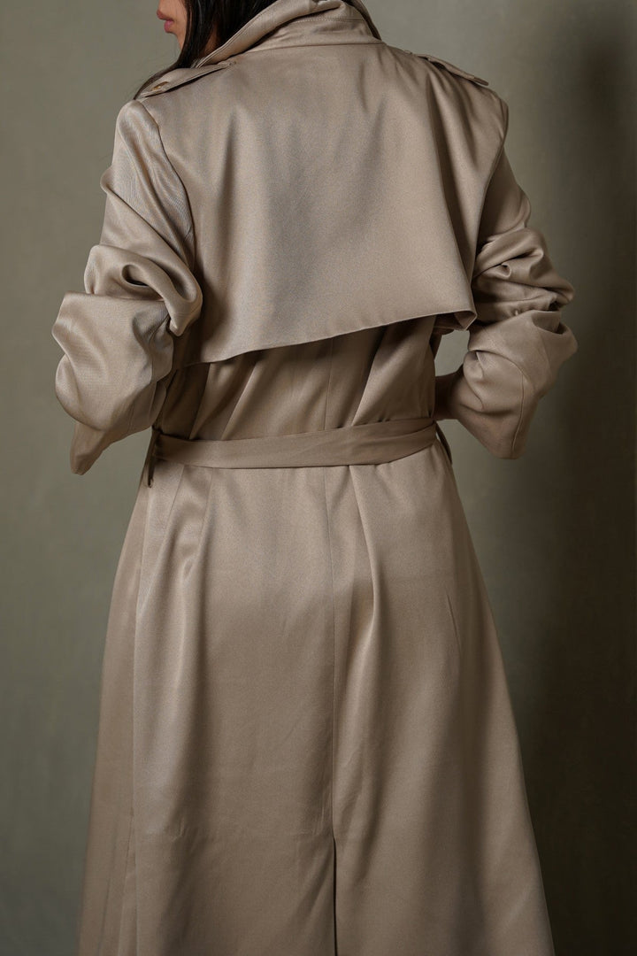 BEIGE CLASSIC TRENCH COAT