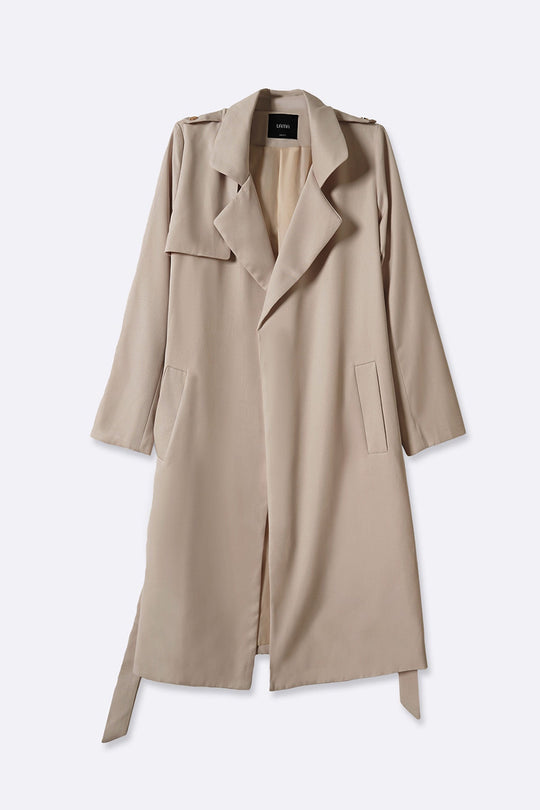 BEIGE CLASSIC TRENCH COAT