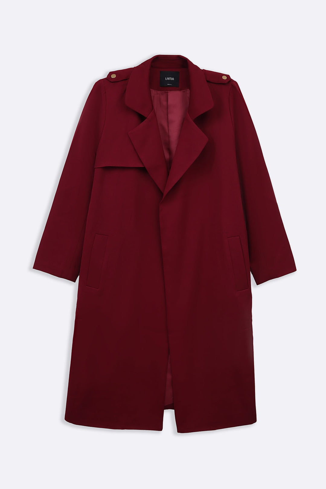 RED CLASSIC TRENCH COAT