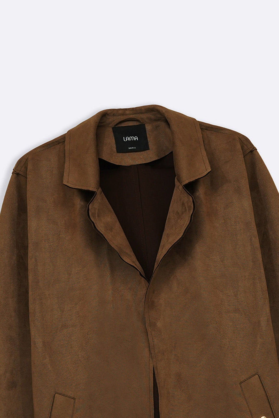COFFEE SUEDE MID COAT