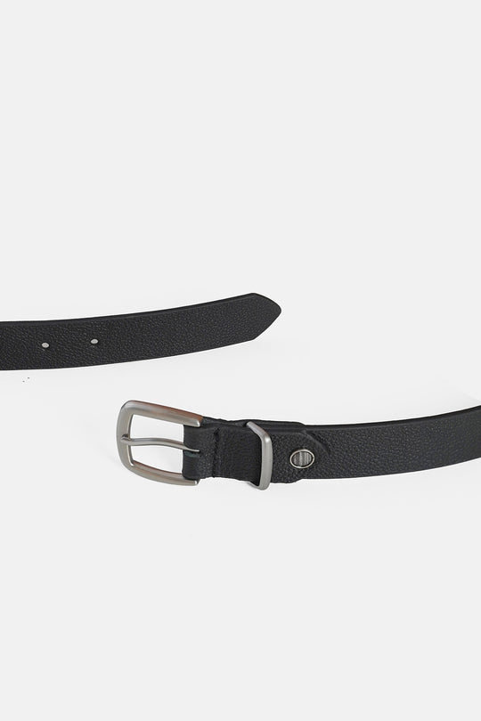 GRAINED LEATHER WESTERN BELT