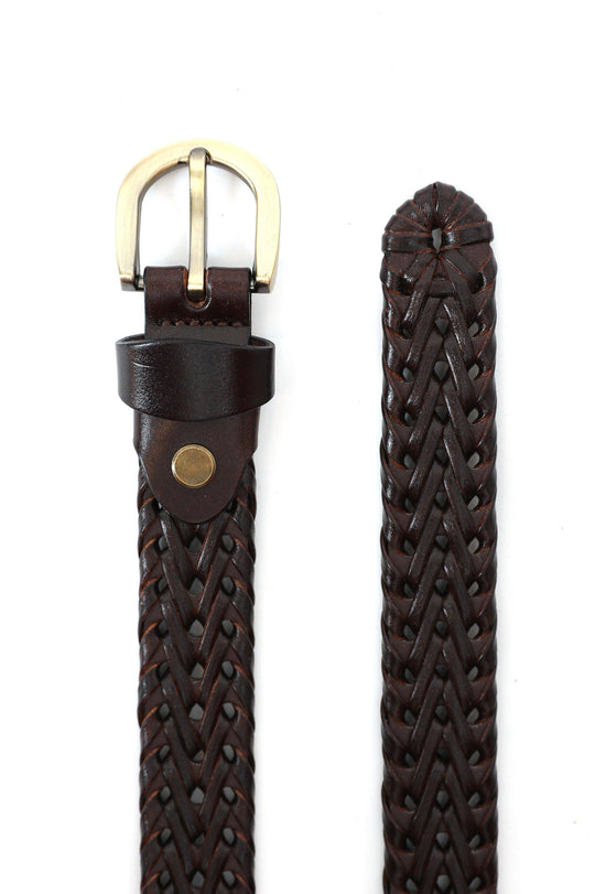 COFFEE SLIM WOVEN BELT